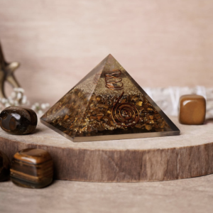 Orgone Tiger Eye Pyramid